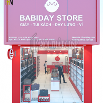 Thiết kế cửa hàng dày dép đẹp Babiday Việt Nam - Bắc Giang